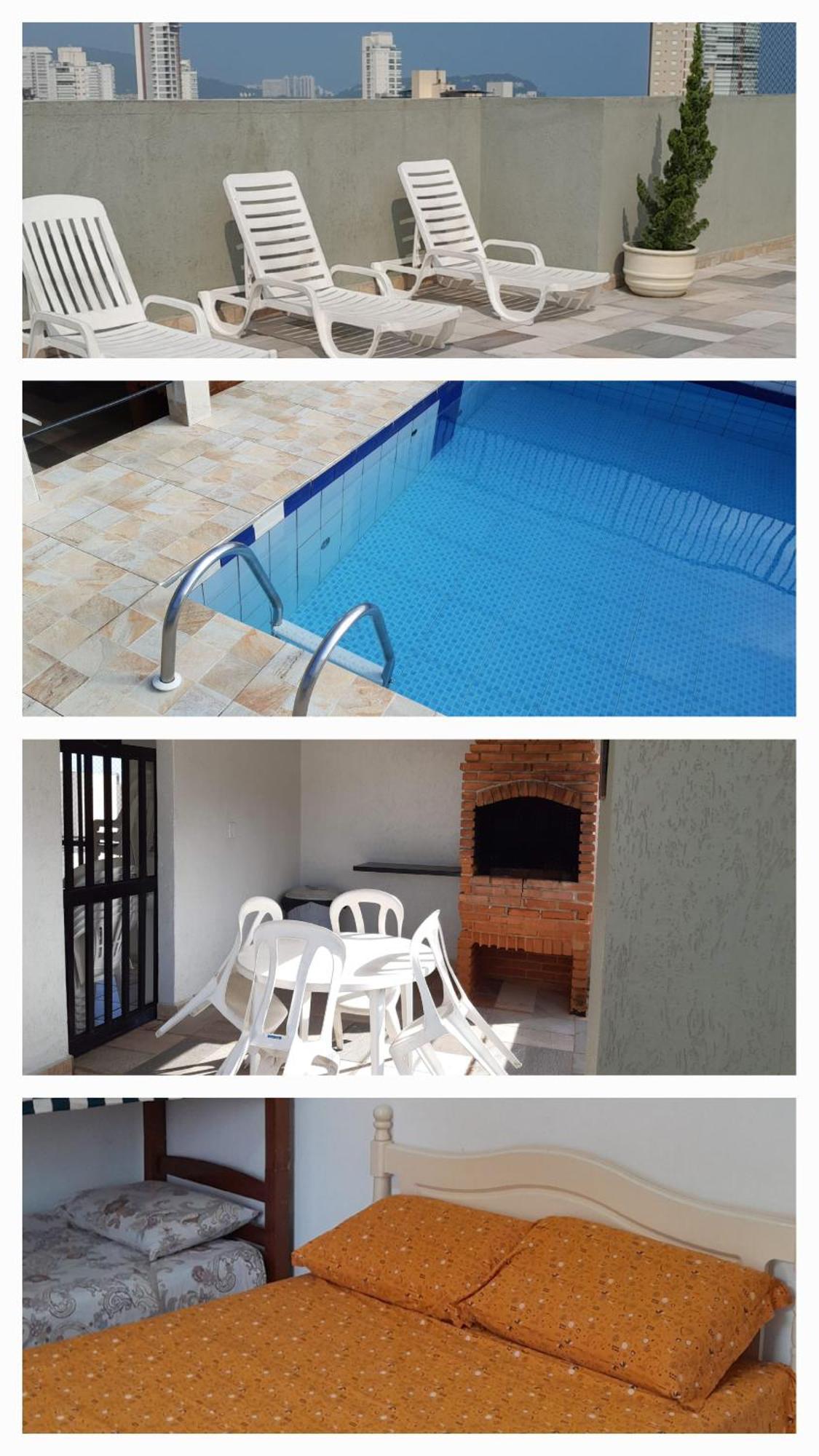 Apartmán 500M Da Praia, Predio Cm Piscina, 1Garagem, Wi-Fi 300 Mbps, Centro De Guaruja, Proximo A Praia E Comercio, Horarios Check-In E Check-Out Flexiveis, Churrasqueira, Exteriér fotografie